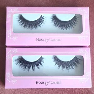 Lot of 2 false strip lashes House of Lashes